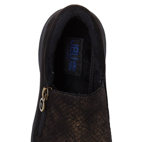 JBU by Jambu Black & Gold Cranberry Side-Zip Loafer 9.5 - Picture 4 of 10